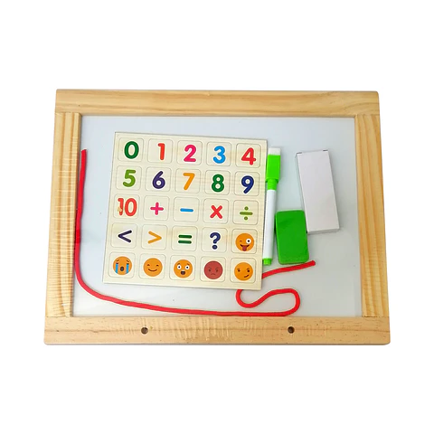 Pizarra 30x37cm Doble Cara
