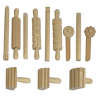 Herramientas de madera para arena Mágica Edukim 12 Pzas.  2
