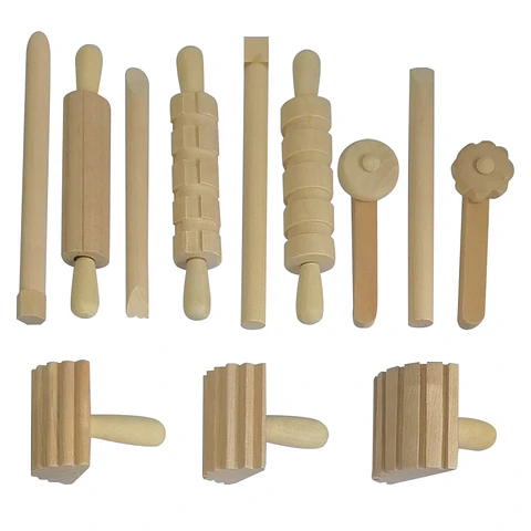 Herramientas de madera para arena Mágica Edukim 12 Pzas. 