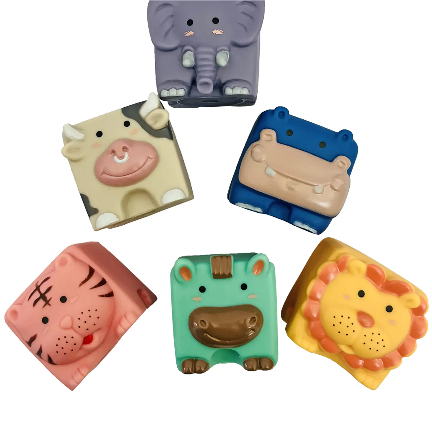 Bloques de Encaje Soft Animales 12 Pcs 2