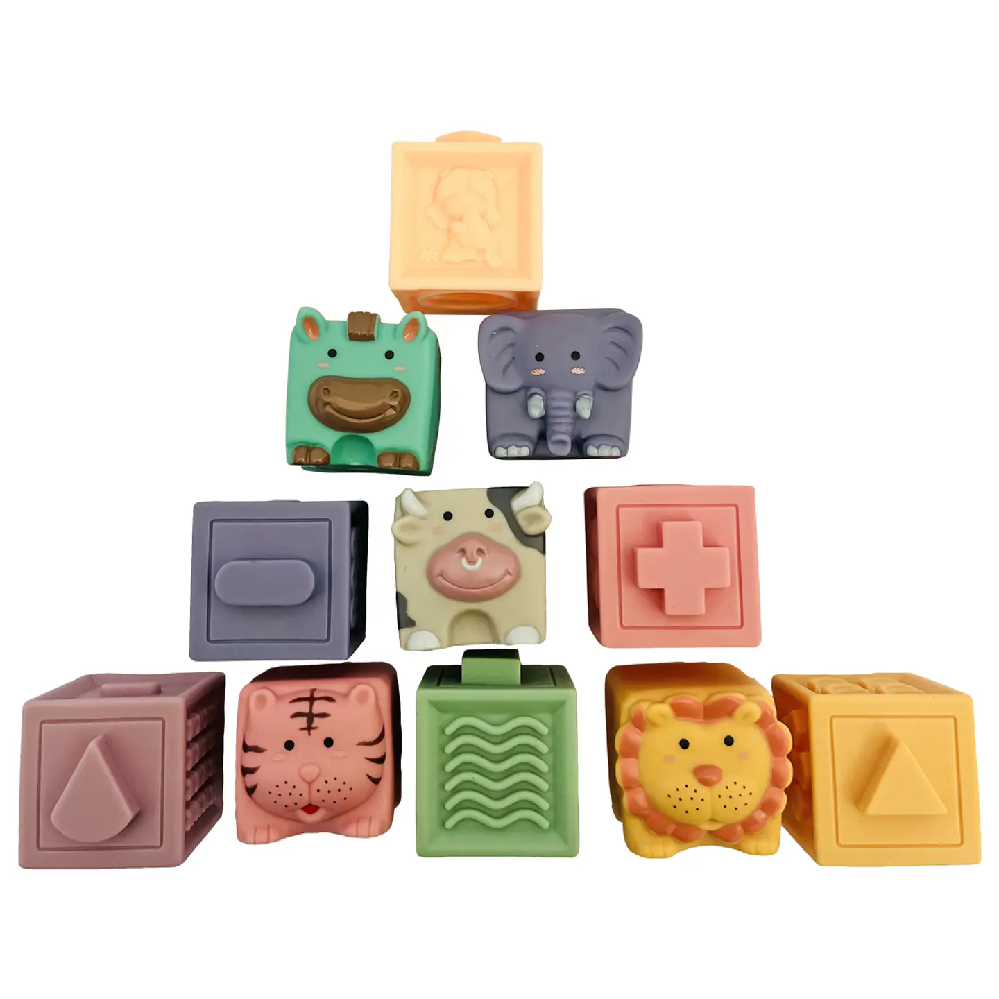 Bloques de Encaje Soft Animales 12 Pcs 6