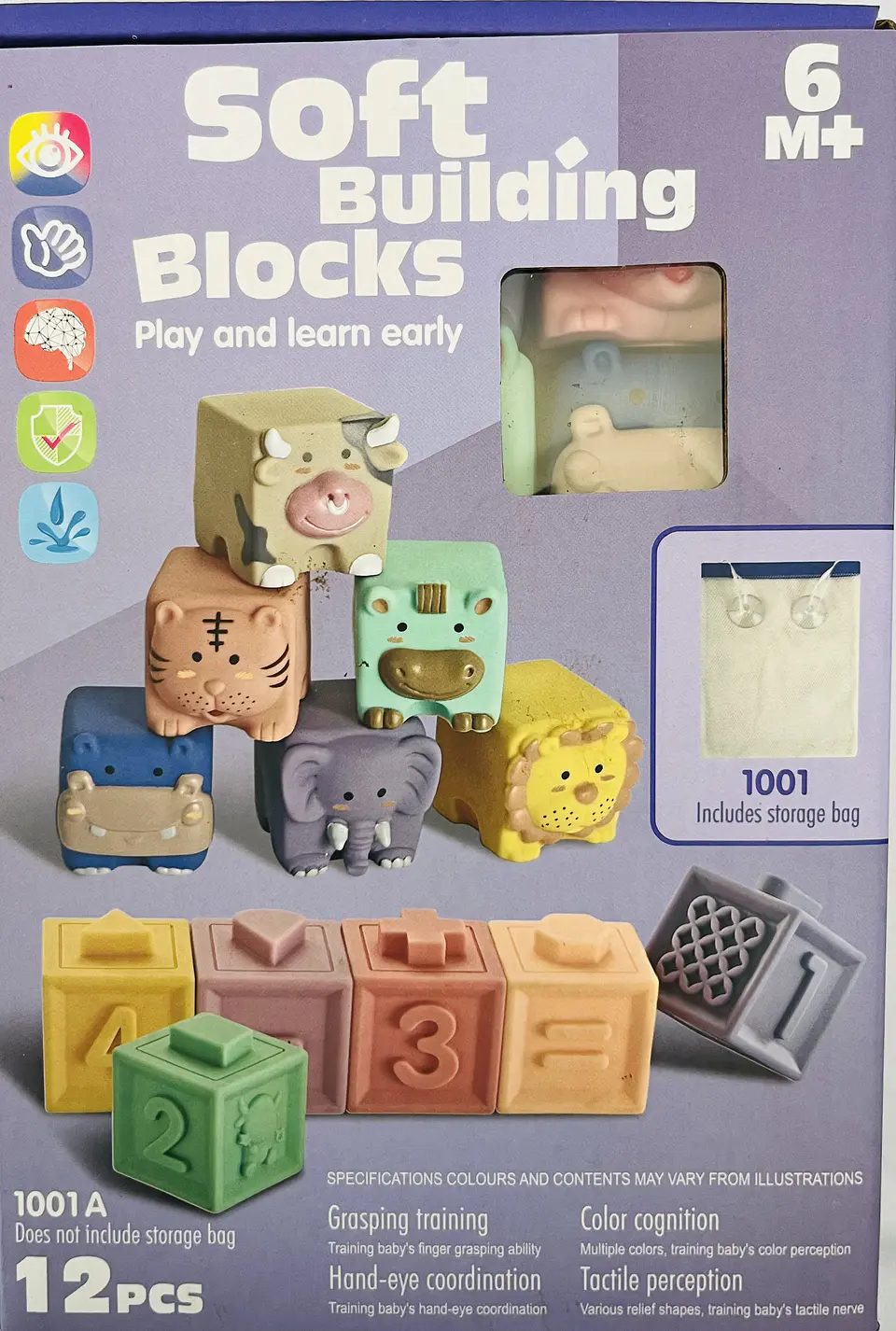 Bloques de Encaje Soft Animales 12 Pcs 7