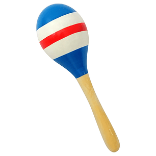 Maraca de madera grande