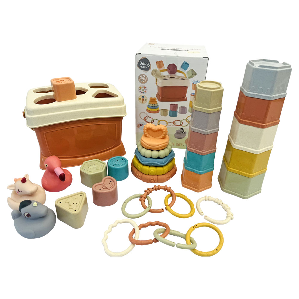 Balde Didáctico Encaje y Apilable 32pcs