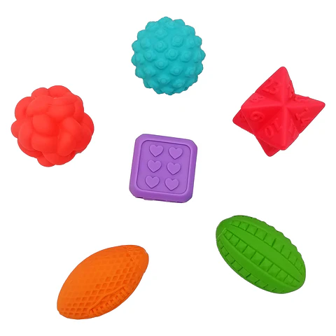 Set de 6 Pelotas Sensoriales 5cm aprox