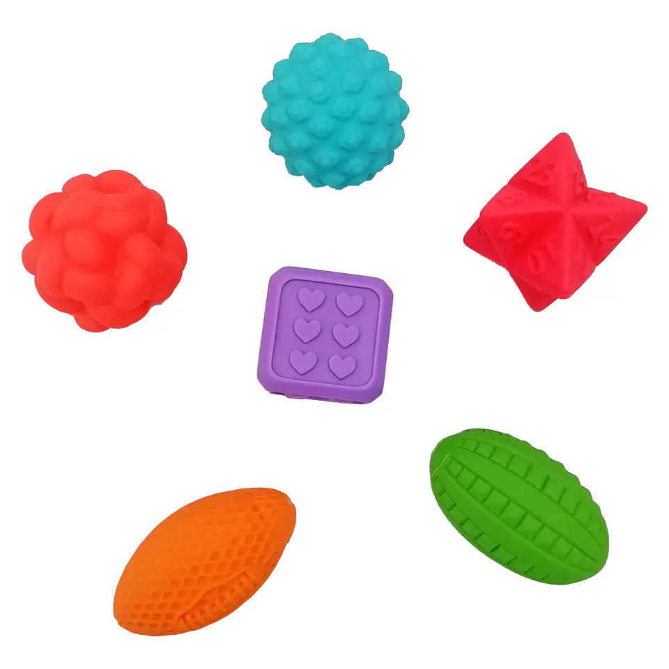 Set de 6 Pelotas Sensoriales 5cm aprox 1
