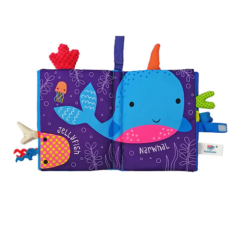 Libro Sensorial Azul - Animales del Océano