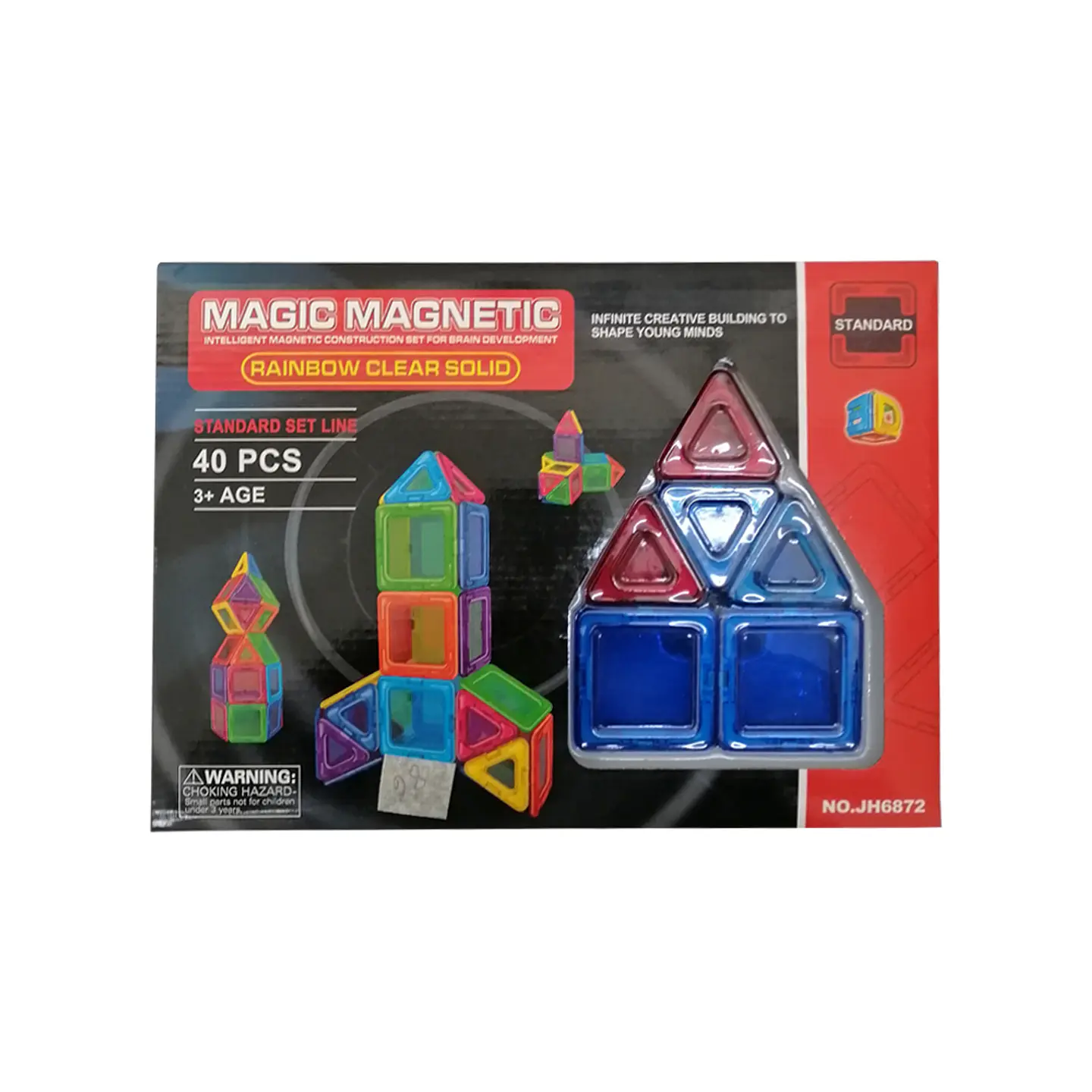 Figuras Geométricas Acrílicas Magnéticas – Set de 40 Unidades 1