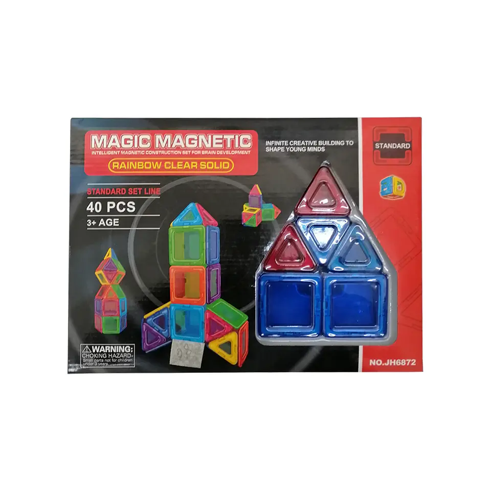 Figuras Geométricas Acrílicas Magnéticas – Set de 40 Unidades 1