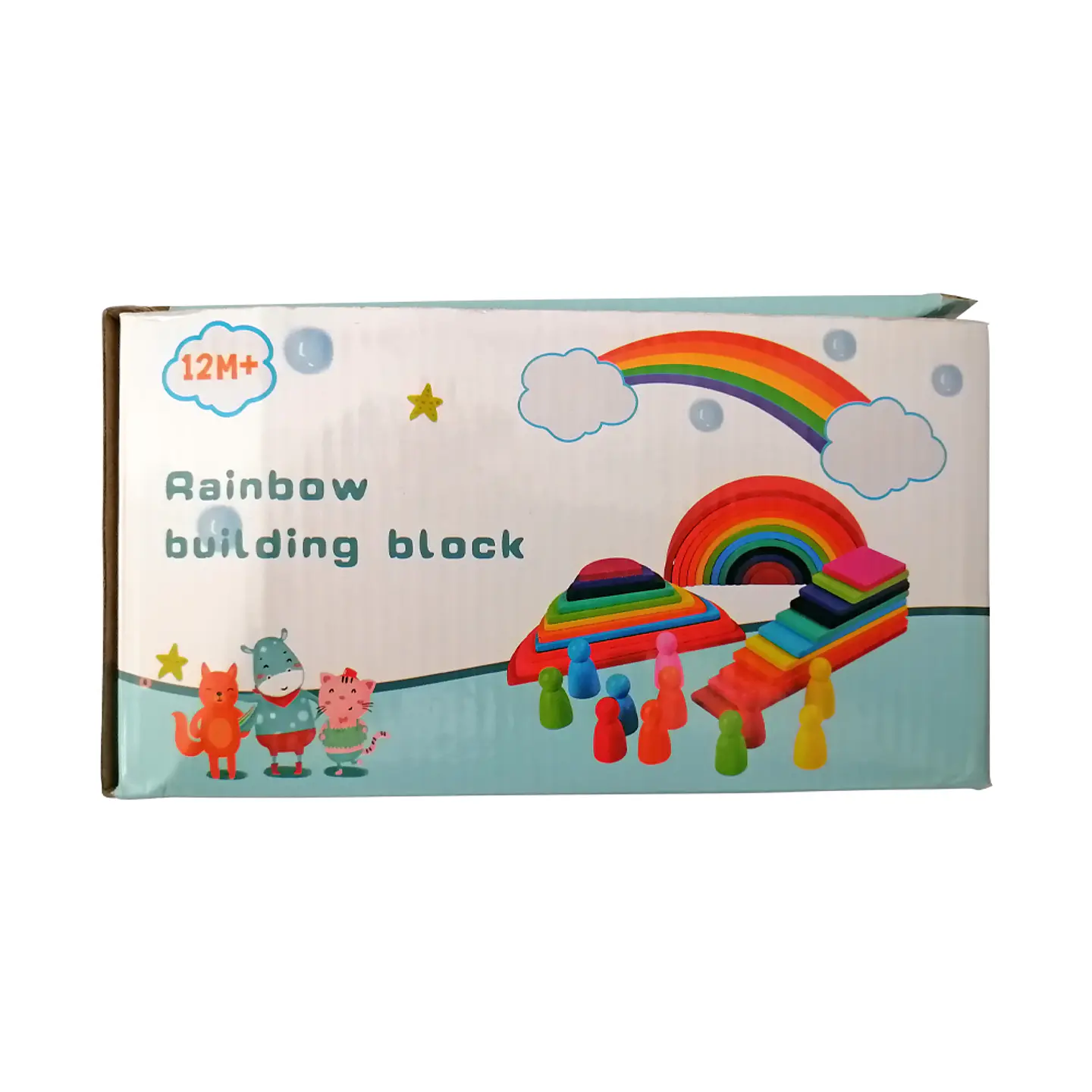 Set Heurístico Apilador Arcoíris Montessori 3