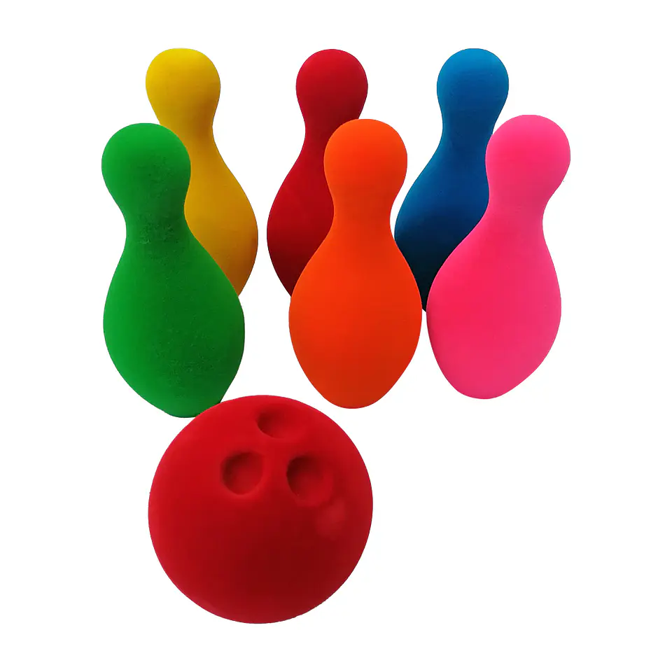 Bowling Set de Caucho Natural 1