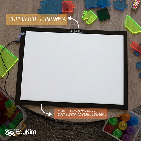 Pack Mesa de Luz Montessori + Números con Texturas