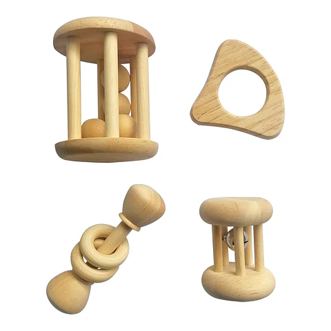 Set Sonajeros de Madera