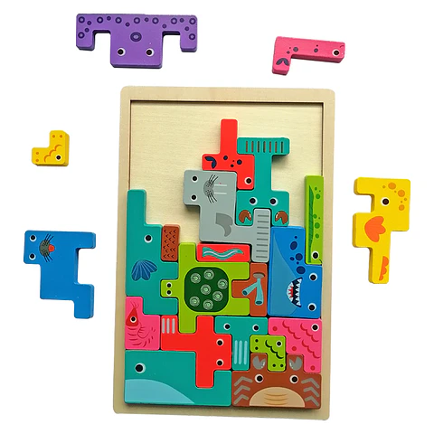 Tetris de Madera Animales del Mar