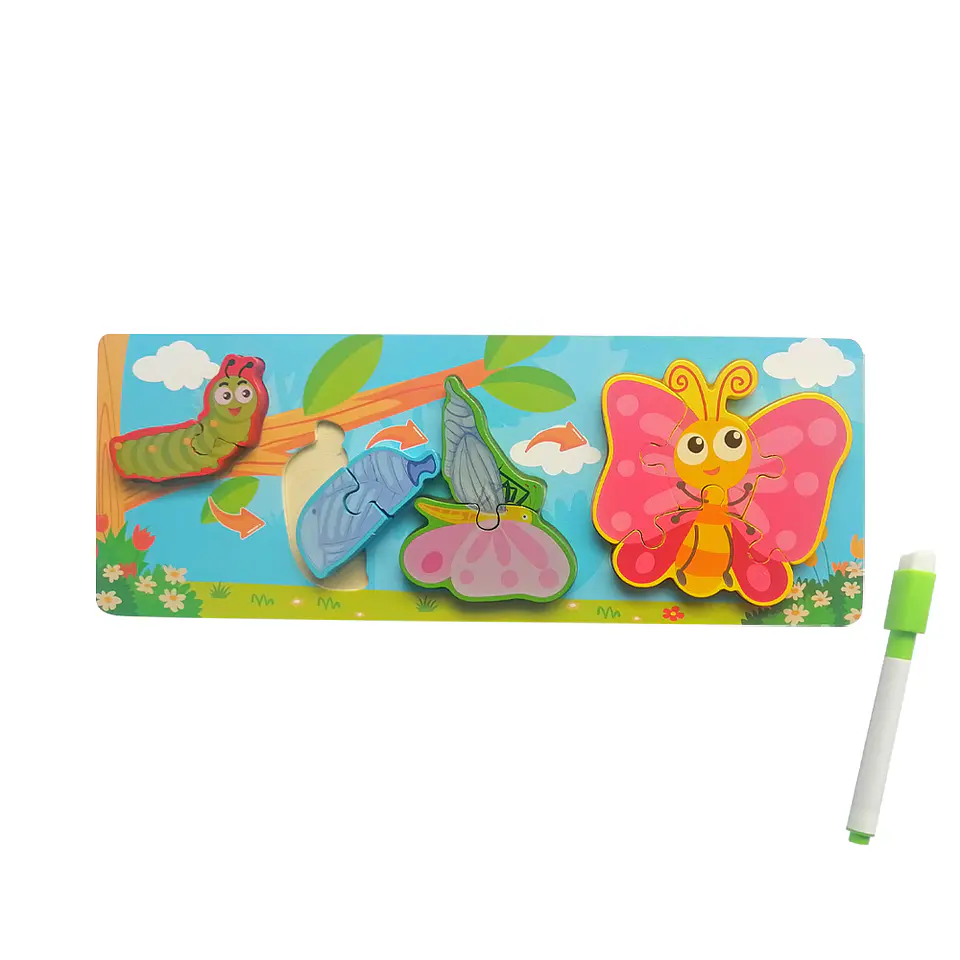 Set de 6 Puzzles de Madera Ciclo de la Vida  3