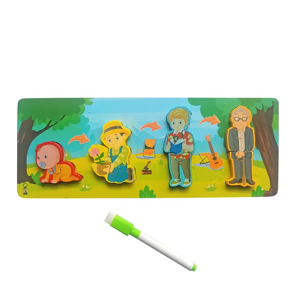 Set de 6 Puzzles de Madera Ciclo de la Vida  4