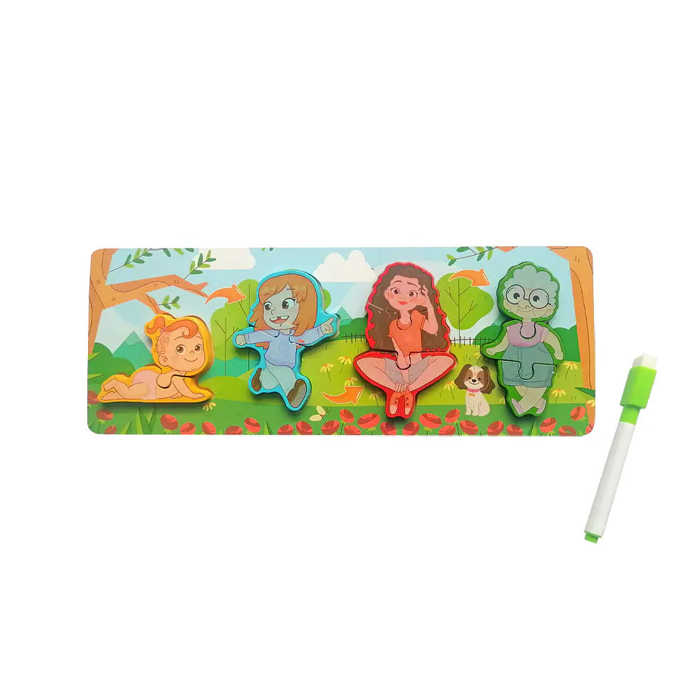 Set de 6 Puzzles de Madera Ciclo de la Vida  5