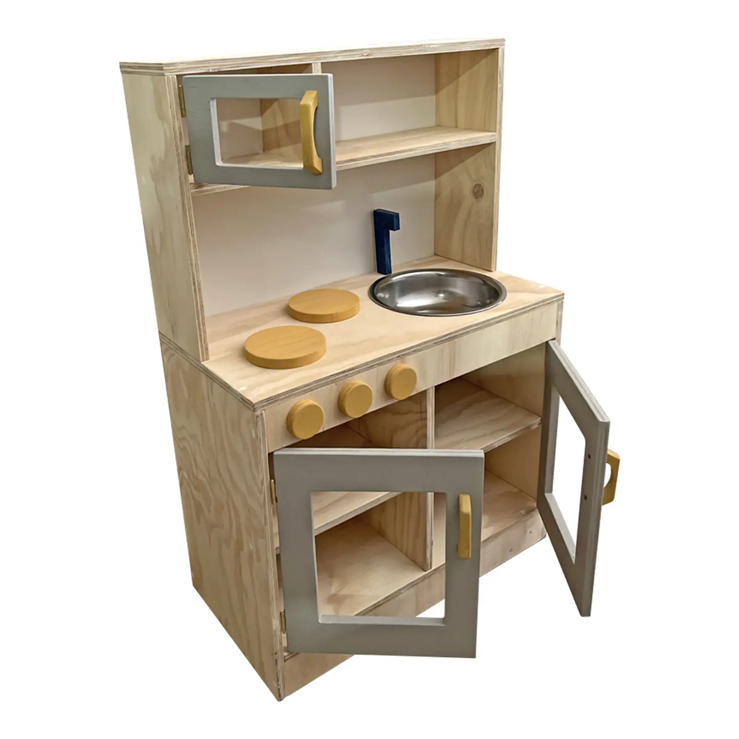 Mueble Cocina con Lavaplatos, Cocina y Microondas 4