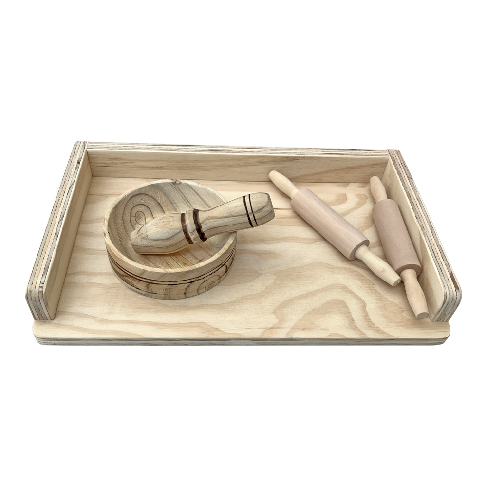 Set para Amasar de Madera
