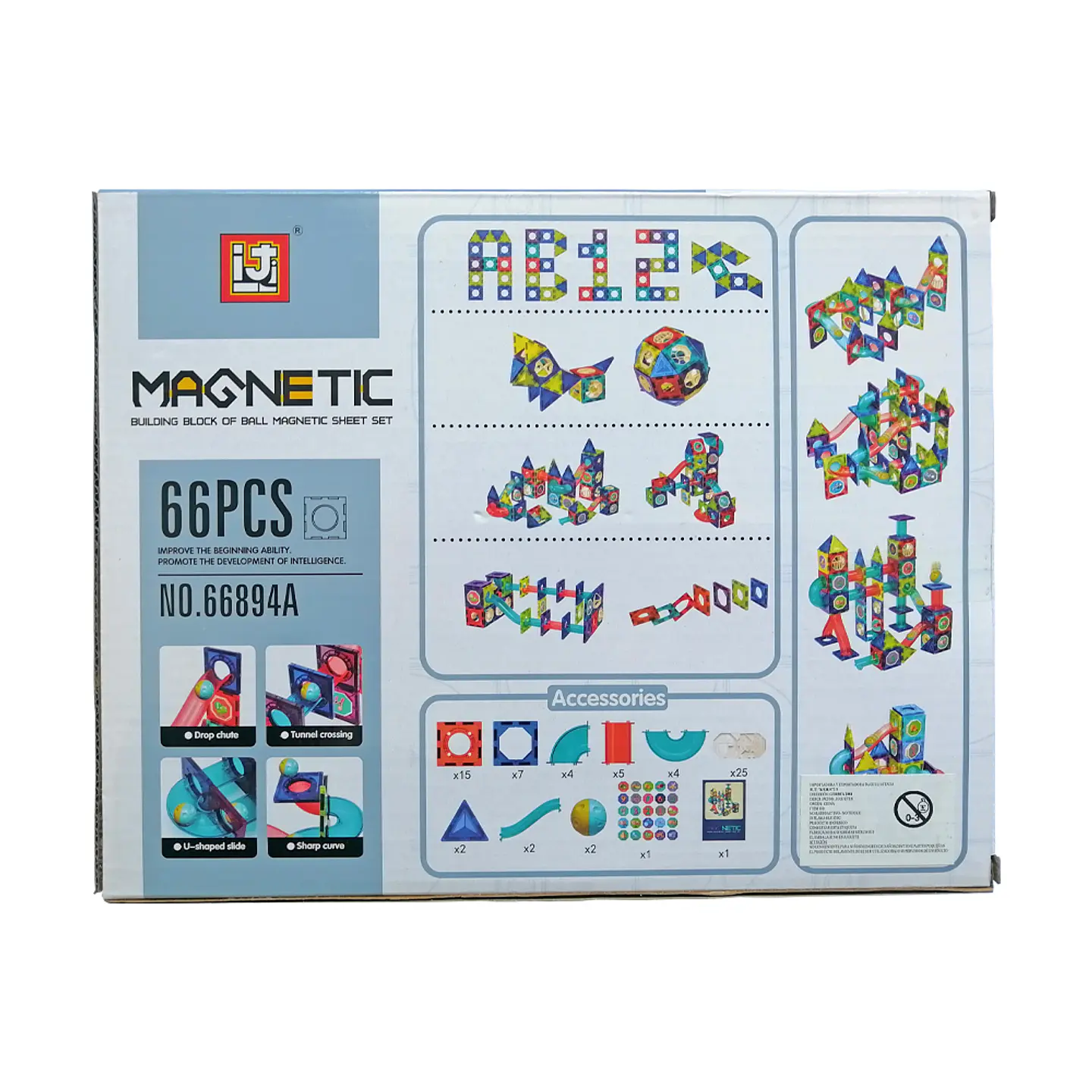 Bloques de Construcción Acrílico 66 Pcs 2