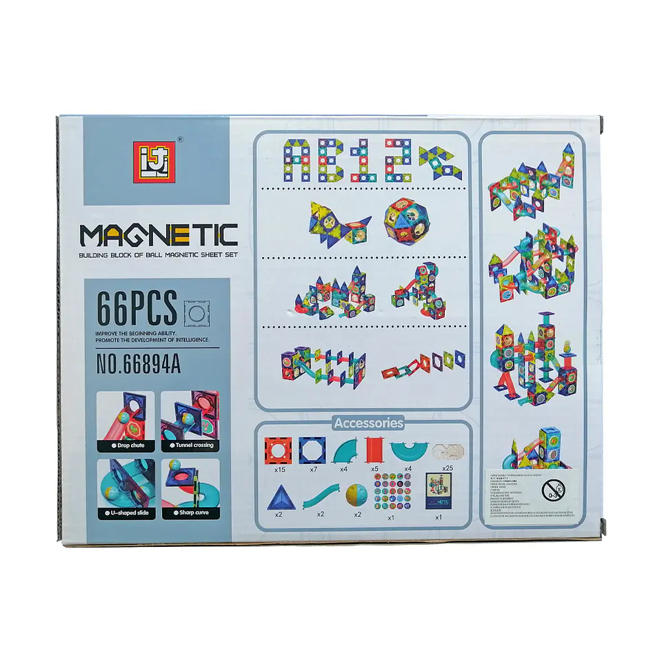 Bloques de Construcción Acrílico 66 Pcs 2