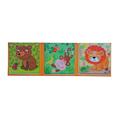 Set de 3 Puzzles Magnéticos 9, 12, 16 Pcs