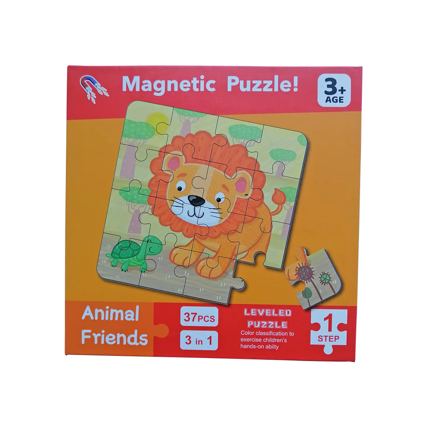 Set de 3 Puzzles Magnéticos 9, 12, 16 Pcs 3