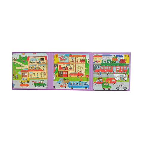 Set de 3 Puzzles Magnéticos 35, 42, 56 Pcs