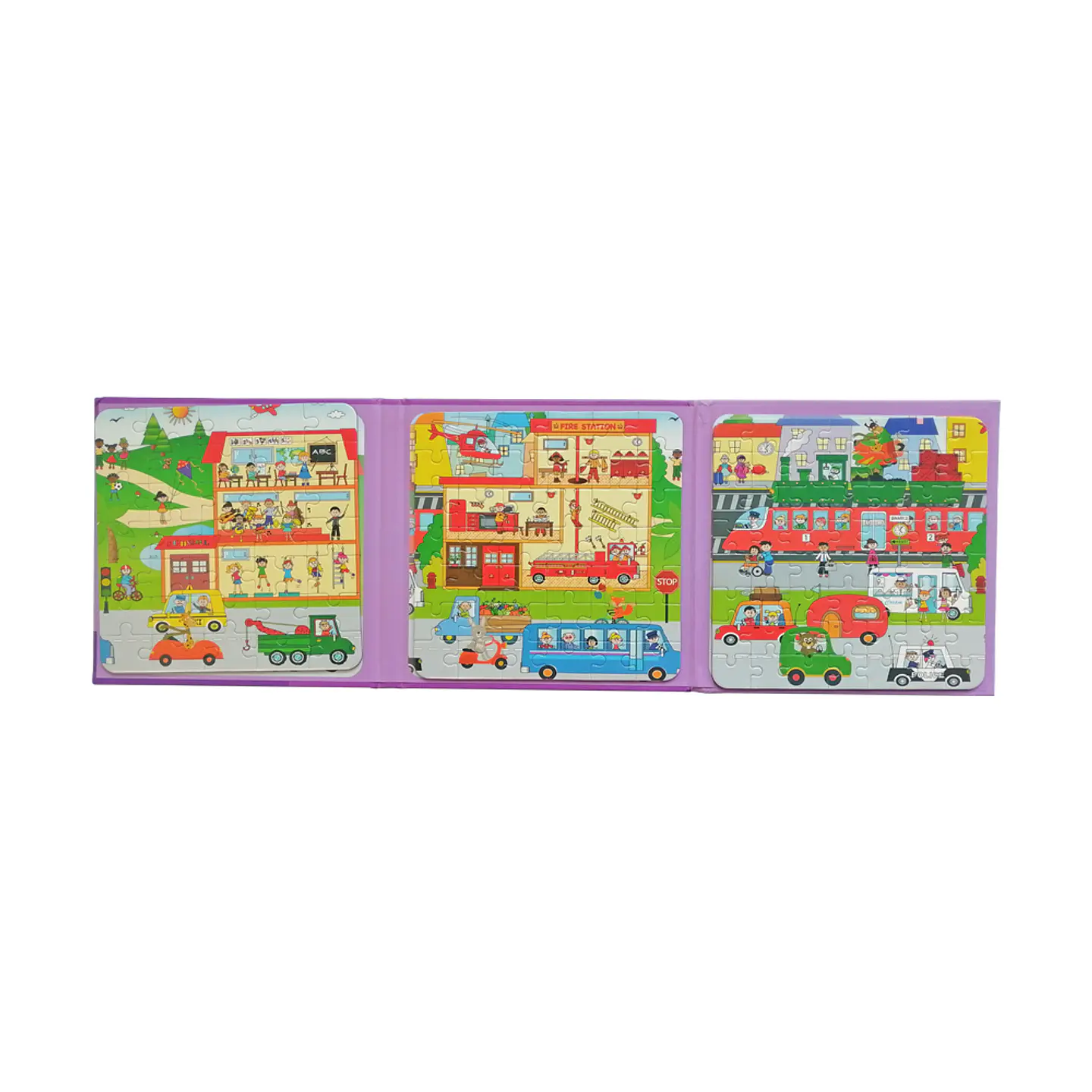 Set de 3 Puzzles Magnéticos 35, 42, 56 Pcs 1