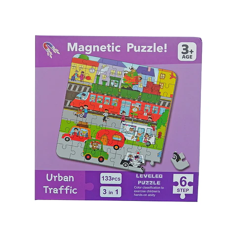 Set de 3 Puzzles Magnéticos 35, 42, 56 Pcs