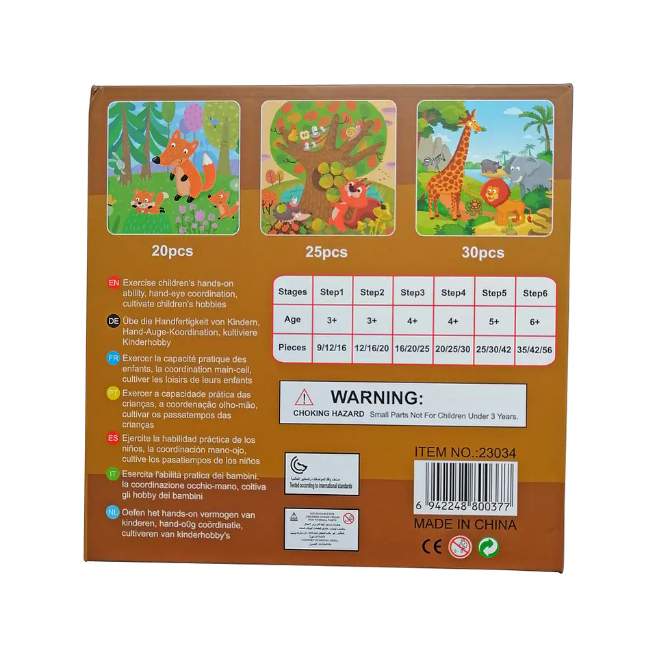 Set de 3 Puzzles Magnéticos 20, 25, 30 Pcs 2