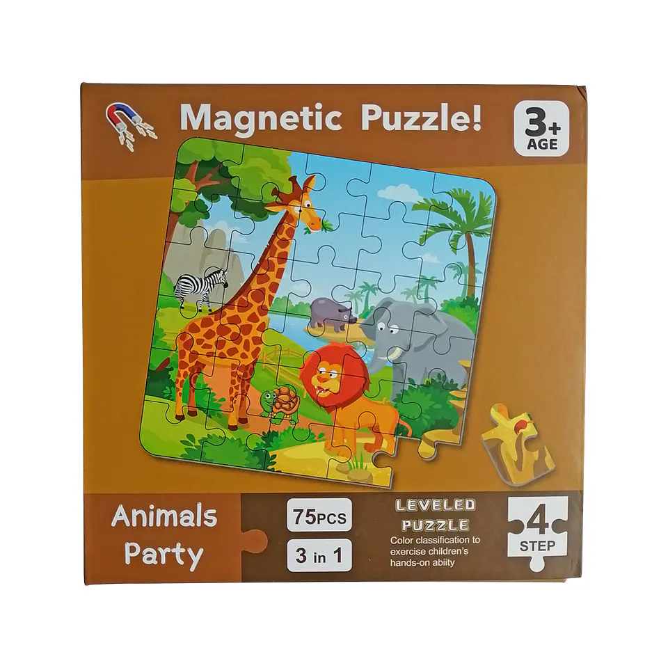 Set de 3 Puzzles Magnéticos 20, 25, 30 Pcs 3