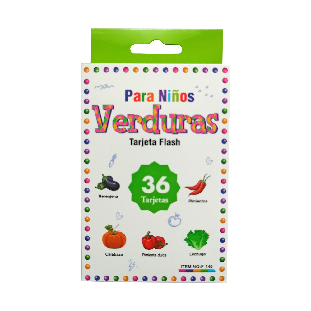 Tarjetas Flash Card Verduras