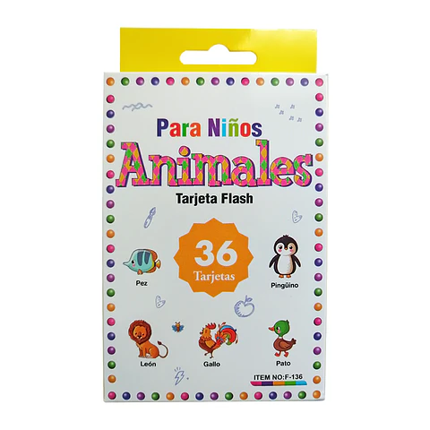 Tarjetas Flash Card Animales