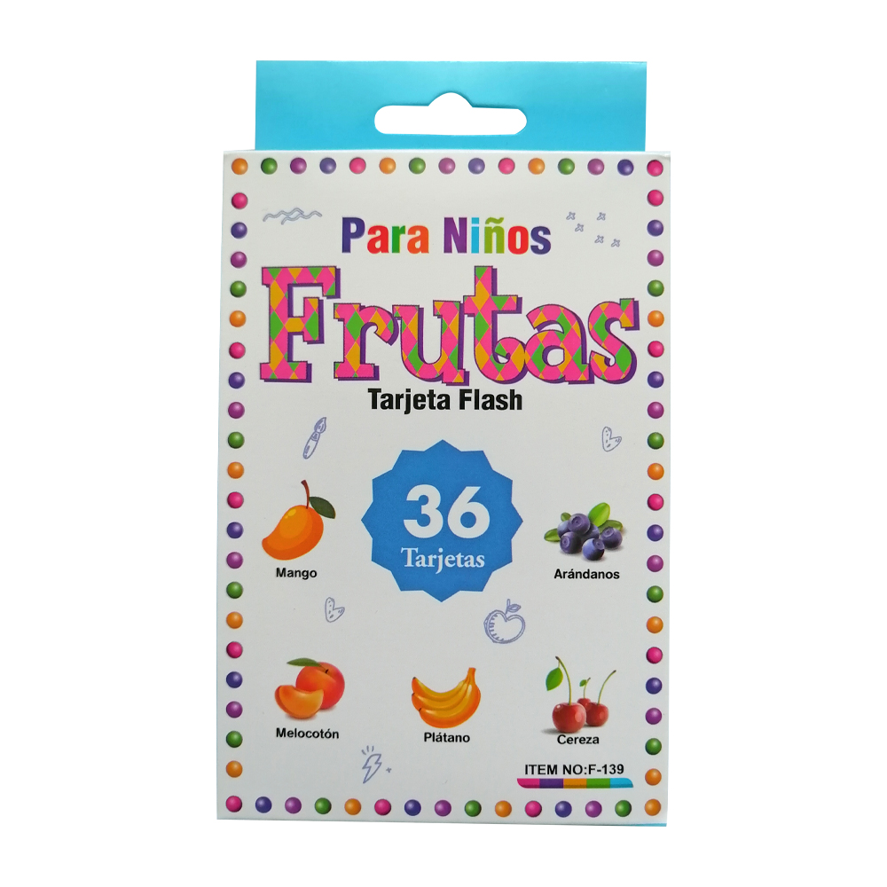 Tarjetas Flash Card Frutas