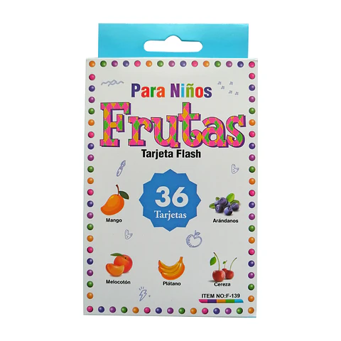 Tarjetas Flash Card Frutas