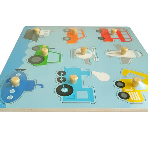Puzzle Encaje Tarugo Transportes