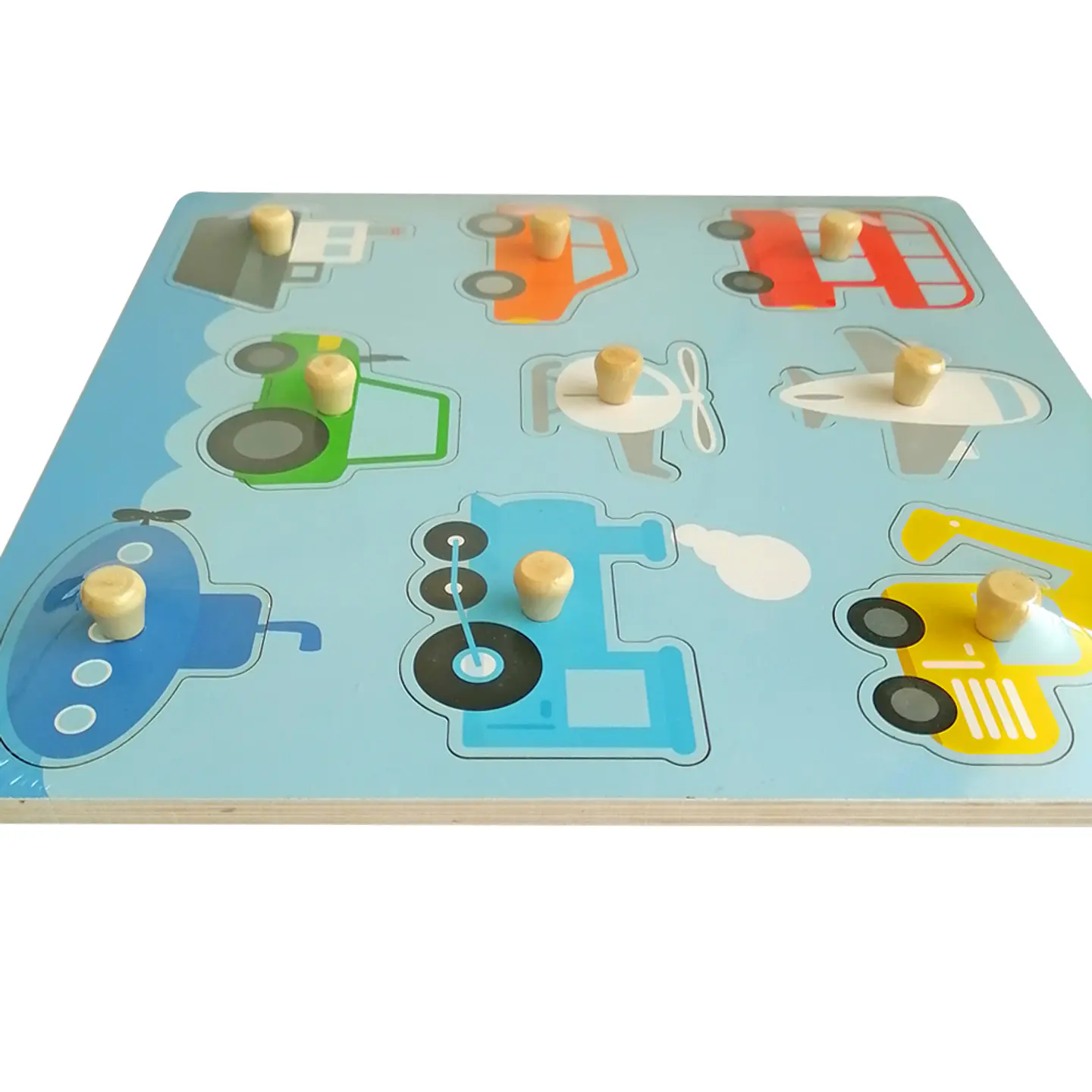 Puzzle Encaje Tarugo Transportes 2