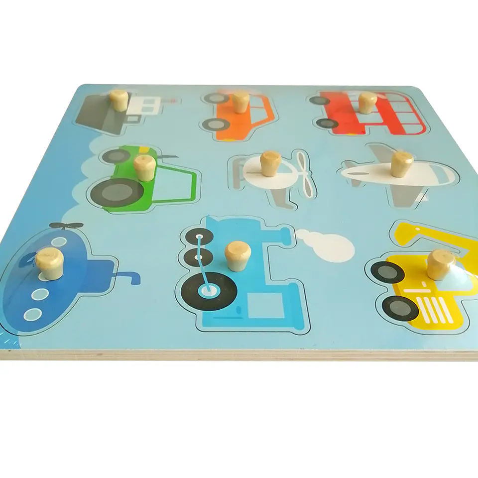 Puzzle Encaje Tarugo Transportes 2