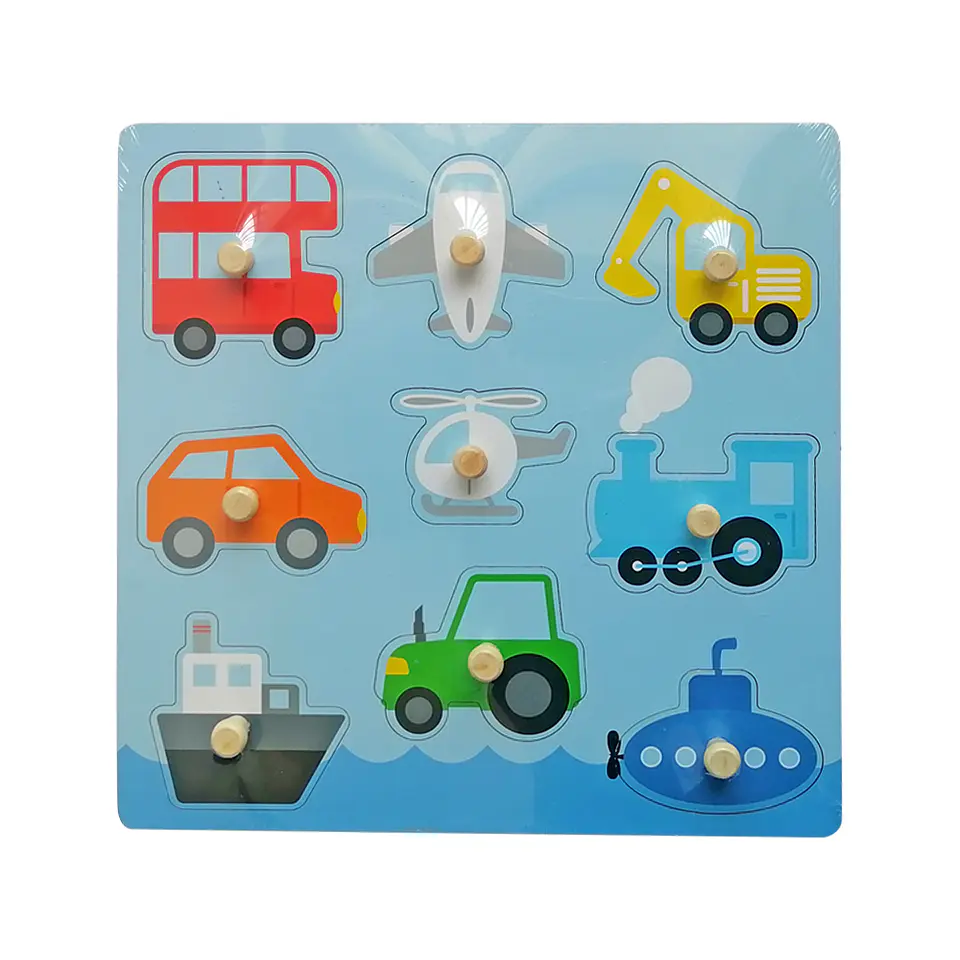 Puzzle Encaje Tarugo Transportes 1
