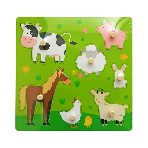 Puzzle Encaje Tarugo Animales