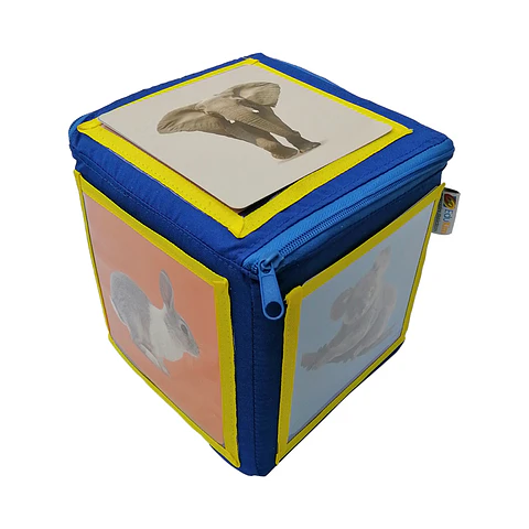 Cubo de Tela 20x20 más Set de Láminas