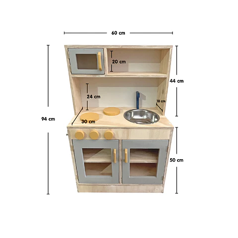 Mueble Cocina con Lavaplatos, Cocina y Microondas