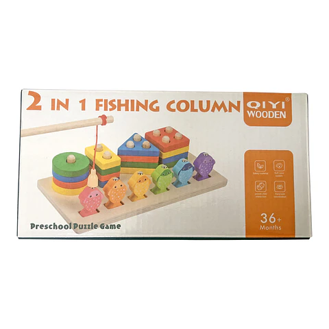 Columna de Pesca de Madera