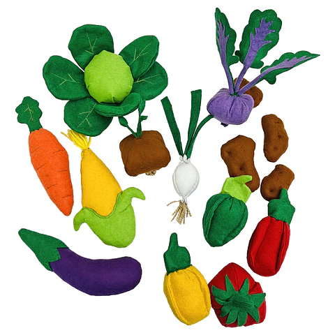 Verduras Realistas Montessori