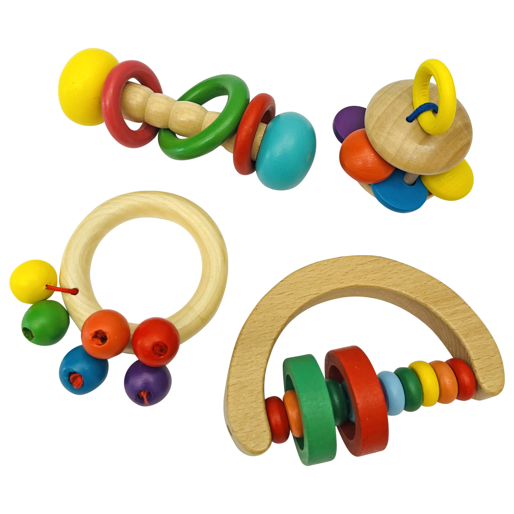 Set 4 Sonajeros bebé