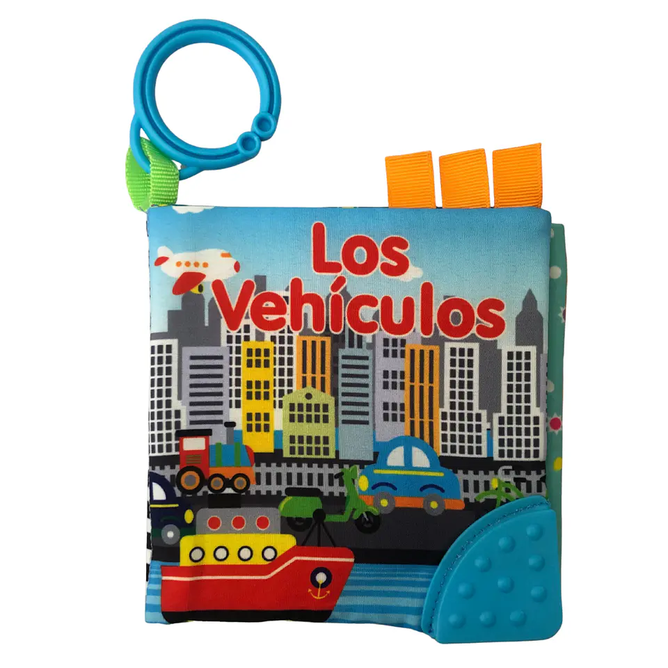 Libro De Tela Sensorial 14Cm Vehículos 1