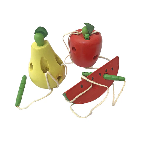 Set de 3 Frutas para Enhebrar