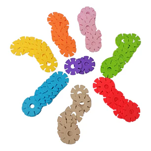 Flores Conectables de Colores