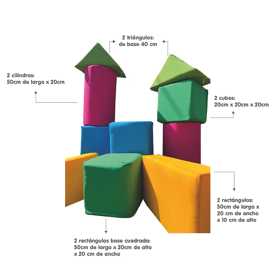 Bloque figuras de Espuma 10 Uds. 5